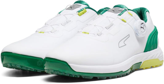 PUMA Alpha Golfschuhe in Grün/Weiss - Golfrabbit.ch⛳🩷