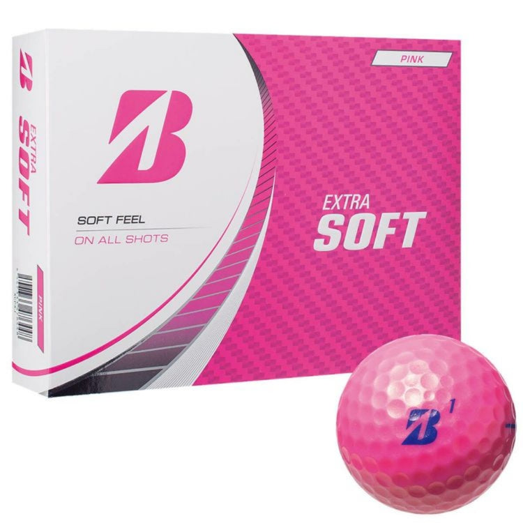 Bridgestone Extra Soft 2023 Model Golf Balls Pink 1 Dozen (12 Balls)