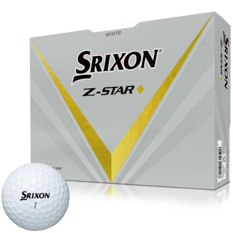 Srixon Z-STAR Diamond 2023 Model Golf Balls, 1 Dozen (12 Balls), White