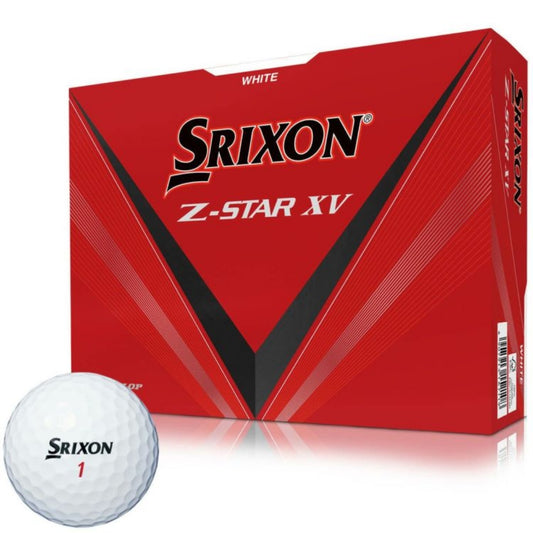 Srixon Z-STAR XV 2023 model golf balls, 1 dozen (12 balls), white