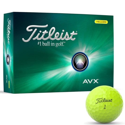 Titleist AVX 2024 Model Golf Balls (Yellow)