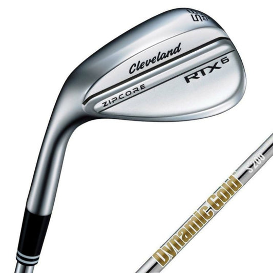 Cleveland RTX 6 ZIPCORE Left-Handed Wedge Tour Satin Finish Dynamic Gold Steel Shaft 2023