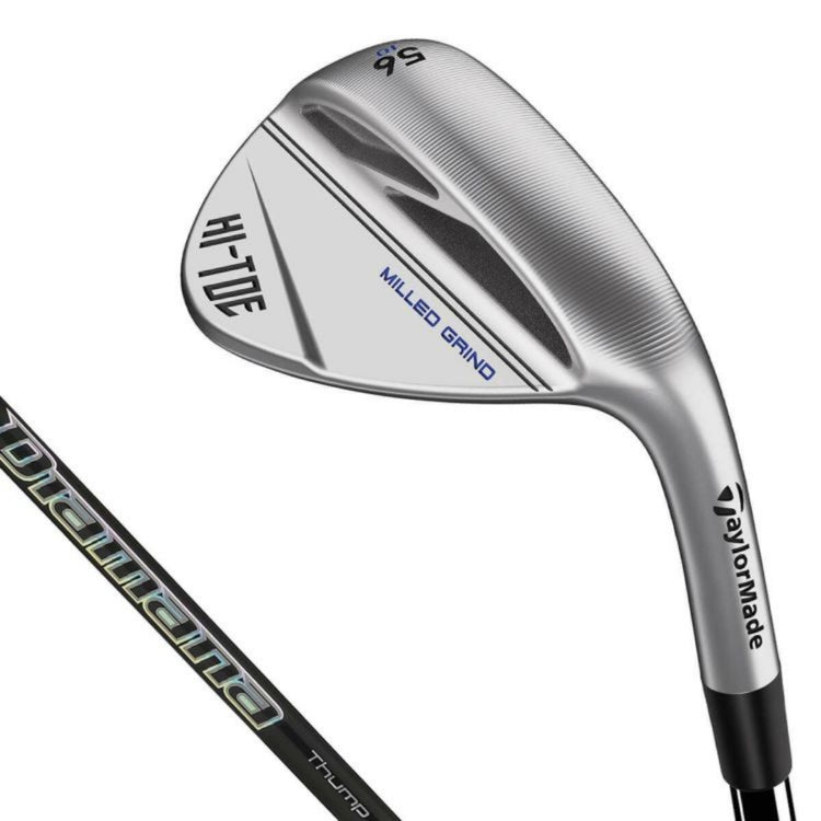 TaylorMade HI-TOE3 High Toe 3 Wedge Chrome Finish Diamana Thump Wedge 95 Carbon Shaft 2023